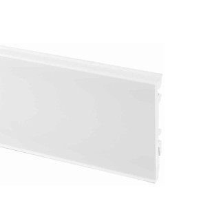 Плiнтус ПВХ Cezar Masterline White 9003 80мм